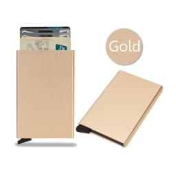 Rfid Card Holder Smart Wallet Cardholder Metal Thin Slim Men Women Wallets Pop Up Minimalist Small Black Mini Case Vallet Walets