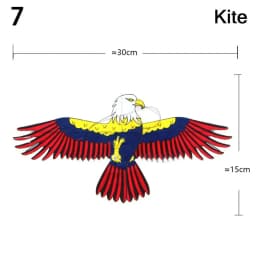 Transparent Garden Outdoor Sports Family Trips Plastic Eagle Kite Large Eagle Kites Kite Line Flying Bird Kites