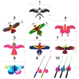 Transparent Garden Outdoor Sports Family Trips Plastic Eagle Kite Large Eagle Kites Kite Line Flying Bird Kites