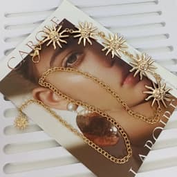 Punk Hip Hop Style All-match Waist chain sun Vintage Metal Womans Belt For Dress Moon High Waist Chain Belt for Women