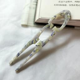 Party Gifts Acetate Hair Bun U-Shaped Fshion Design Bun Acetate Meatball Head Hairclip For Woman Girl Hair Accessories