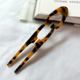 Party Gifts Acetate Hair Bun U-Shaped Fshion Design Bun Acetate Meatball Head Hairclip For Woman Girl Hair Accessories