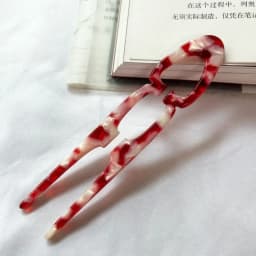 Party Gifts Acetate Hair Bun U-Shaped Fshion Design Bun Acetate Meatball Head Hairclip For Woman Girl Hair Accessories
