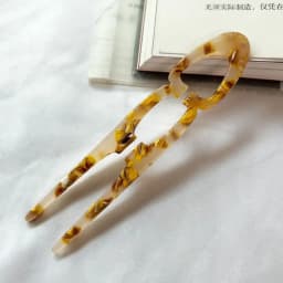 Party Gifts Acetate Hair Bun U-Shaped Fshion Design Bun Acetate Meatball Head Hairclip For Woman Girl Hair Accessories