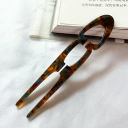 Party Gifts Acetate Hair Bun U-Shaped Fshion Design Bun Acetate Meatball Head Hairclip For Woman Girl Hair Accessories