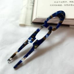 Party Gifts Acetate Hair Bun U-Shaped Fshion Design Bun Acetate Meatball Head Hairclip For Woman Girl Hair Accessories
