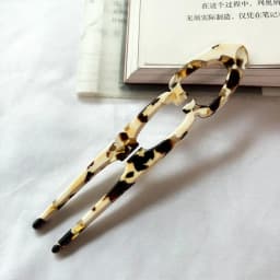 Party Gifts Acetate Hair Bun U-Shaped Fshion Design Bun Acetate Meatball Head Hairclip For Woman Girl Hair Accessories