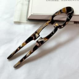 Party Gifts Acetate Hair Bun U-Shaped Fshion Design Bun Acetate Meatball Head Hairclip For Woman Girl Hair Accessories