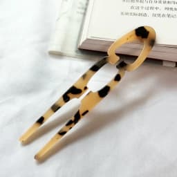 Party Gifts Acetate Hair Bun U-Shaped Fshion Design Bun Acetate Meatball Head Hairclip For Woman Girl Hair Accessories