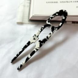 Party Gifts Acetate Hair Bun U-Shaped Fshion Design Bun Acetate Meatball Head Hairclip For Woman Girl Hair Accessories