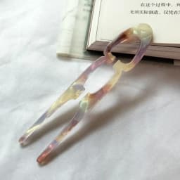 Party Gifts Acetate Hair Bun U-Shaped Fshion Design Bun Acetate Meatball Head Hairclip For Woman Girl Hair Accessories