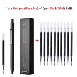 Kaco Midot Gel Pen Luxury Quick Dry 0.5mm Black Signature Stylos With Metal Pen Clip 800M Writing Length Neutral Canetas School