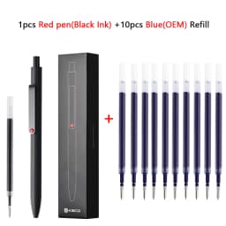 Kaco Midot Gel Pen Luxury Quick Dry 0.5mm Black Signature Stylos With Metal Pen Clip 800M Writing Length Neutral Canetas School
