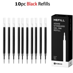 Kaco Midot Gel Pen Luxury Quick Dry 0.5mm Black Signature Stylos With Metal Pen Clip 800M Writing Length Neutral Canetas School