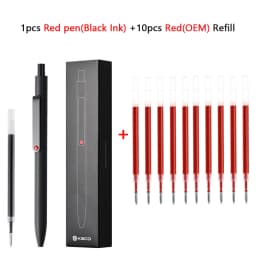 Kaco Midot Gel Pen Luxury Quick Dry 0.5mm Black Signature Stylos With Metal Pen Clip 800M Writing Length Neutral Canetas School