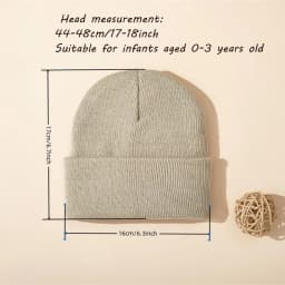 1pcs Baby Knitted Hat Autumn Winter Warm Newborn Infant for Boys Girls Soft Comfortable Toddler Kids Bonnet