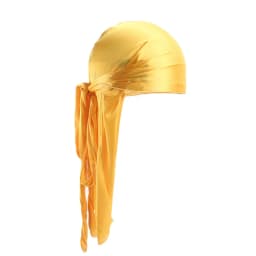 Unisex Silky Long Tail Durag Pirate Hat Turban Fashion Headwraps Cap Bandana Women Men Headwear Caps Hijab Hair Accessories 