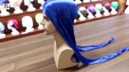 Unisex Silky Long Tail Durag Pirate Hat Turban Fashion Headwraps Cap Bandana Women Men Headwear Caps Hijab Hair Accessories 