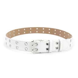 Children Punk PU Leather Belt Double Holes Metal Pin Buckle Waist Strap Casual Jeans Dress Decoration Belt