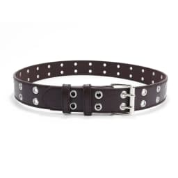 Children Punk PU Leather Belt Double Holes Metal Pin Buckle Waist Strap Casual Jeans Dress Decoration Belt