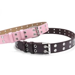 Children Punk PU Leather Belt Double Holes Metal Pin Buckle Waist Strap Casual Jeans Dress Decoration Belt
