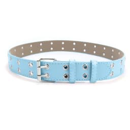 Children Punk PU Leather Belt Double Holes Metal Pin Buckle Waist Strap Casual Jeans Dress Decoration Belt
