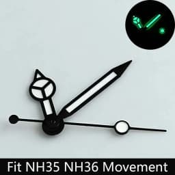 High Quality Watch Hands Blue-Green/Green Luminous Hands Suitable for N H35 NH36/ETA 2836 2824/8205 8215 Movements
