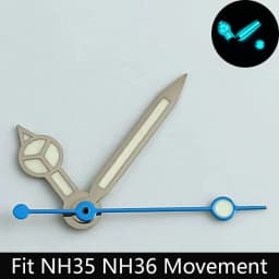High Quality Watch Hands Blue-Green/Green Luminous Hands Suitable for N H35 NH36/ETA 2836 2824/8205 8215 Movements