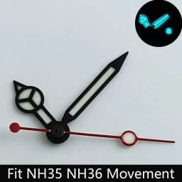 High Quality Watch Hands Blue-Green/Green Luminous Hands Suitable for N H35 NH36/ETA 2836 2824/8205 8215 Movements
