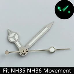 High Quality Watch Hands Blue-Green/Green Luminous Hands Suitable for N H35 NH36/ETA 2836 2824/8205 8215 Movements