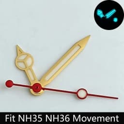 High Quality Watch Hands Blue-Green/Green Luminous Hands Suitable for N H35 NH36/ETA 2836 2824/8205 8215 Movements
