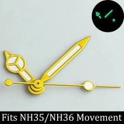 High Quality Watch Hands Blue-Green/Green Luminous Hands Suitable for N H35 NH36/ETA 2836 2824/8205 8215 Movements