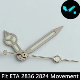 High Quality Watch Hands Blue-Green/Green Luminous Hands Suitable for N H35 NH36/ETA 2836 2824/8205 8215 Movements