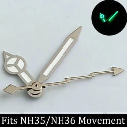 High Quality Watch Hands Blue-Green/Green Luminous Hands Suitable for N H35 NH36/ETA 2836 2824/8205 8215 Movements