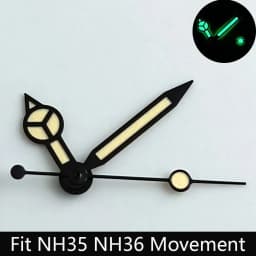 High Quality Watch Hands Blue-Green/Green Luminous Hands Suitable for N H35 NH36/ETA 2836 2824/8205 8215 Movements