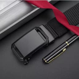 New Automatic Buckle Belt, Canvas Tactical Workwear Casual Outdoor Military Training Pants Belt For Men
