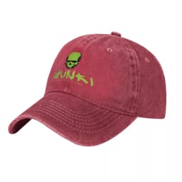 Gunki Green Logo Washed Baseball Cap Skull Fashion Trucker Hat Summer Unisex Teens Hiking Fishing Sunscreen Baseball Caps