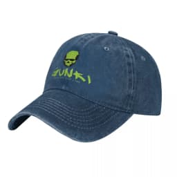 Gunki Green Logo Washed Baseball Cap Skull Fashion Trucker Hat Summer Unisex Teens Hiking Fishing Sunscreen Baseball Caps