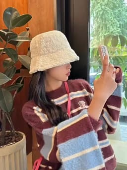 Fashion Lamb Faux Fur Bucket Hat Winter Warm Teddy Velvet Caps for Women Lady Outdoor Panama Fisherman Hat Skullies & Beanies