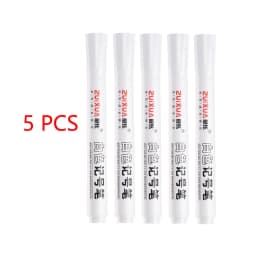 1/3/5/10pcs White Marker Pens set 2.0mm Oily Waterproof Gel Pen Graffiti Sketching Marker Stationery Writing School supplies