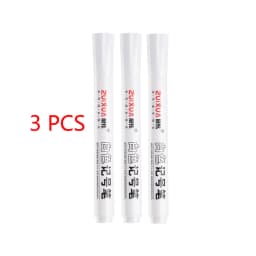 1/3/5/10pcs White Marker Pens set 2.0mm Oily Waterproof Gel Pen Graffiti Sketching Marker Stationery Writing School supplies