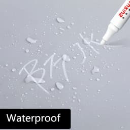 1/3/5/10pcs White Marker Pens set 2.0mm Oily Waterproof Gel Pen Graffiti Sketching Marker Stationery Writing School supplies