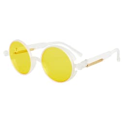 Classic Gothic Steampunk Sunglasses Luxury Brand Designer High Quality Men and Women Retro Round Pc Frame Sunglasses for Male