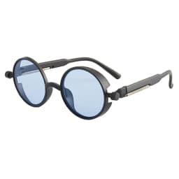 Classic Gothic Steampunk Sunglasses Luxury Brand Designer High Quality Men and Women Retro Round Pc Frame Sunglasses for Male