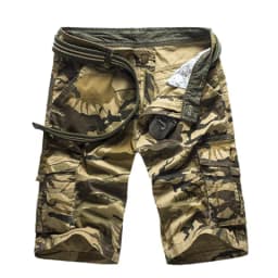 No Belt Camouflage Camo Cargo Shorts Men 2026 New Mens Casual Shorts Male Loose Work Shorts Man Military Short Pants Plus Size
