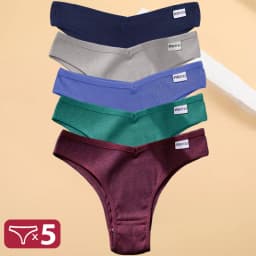5PCS/Set Cotton Lingerie Panties Sexy Underwear Women Briefs Tangas Female Underpants Pantys Thong Panties Bikini Solid 13 Color