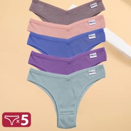 5PCS/Set Cotton Lingerie Panties Sexy Underwear Women Briefs Tangas Female Underpants Pantys Thong Panties Bikini Solid 13 Color