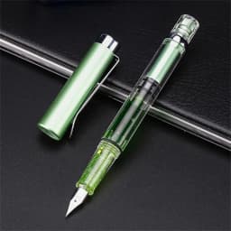 Student Office Business 0.38mm Transparent EF Nib Piston Fountain Pen Ink Pens Fountain Pen Writing Pen