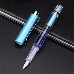 Student Office Business 0.38mm Transparent EF Nib Piston Fountain Pen Ink Pens Fountain Pen Writing Pen