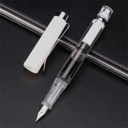 Student Office Business 0.38mm Transparent EF Nib Piston Fountain Pen Ink Pens Fountain Pen Writing Pen